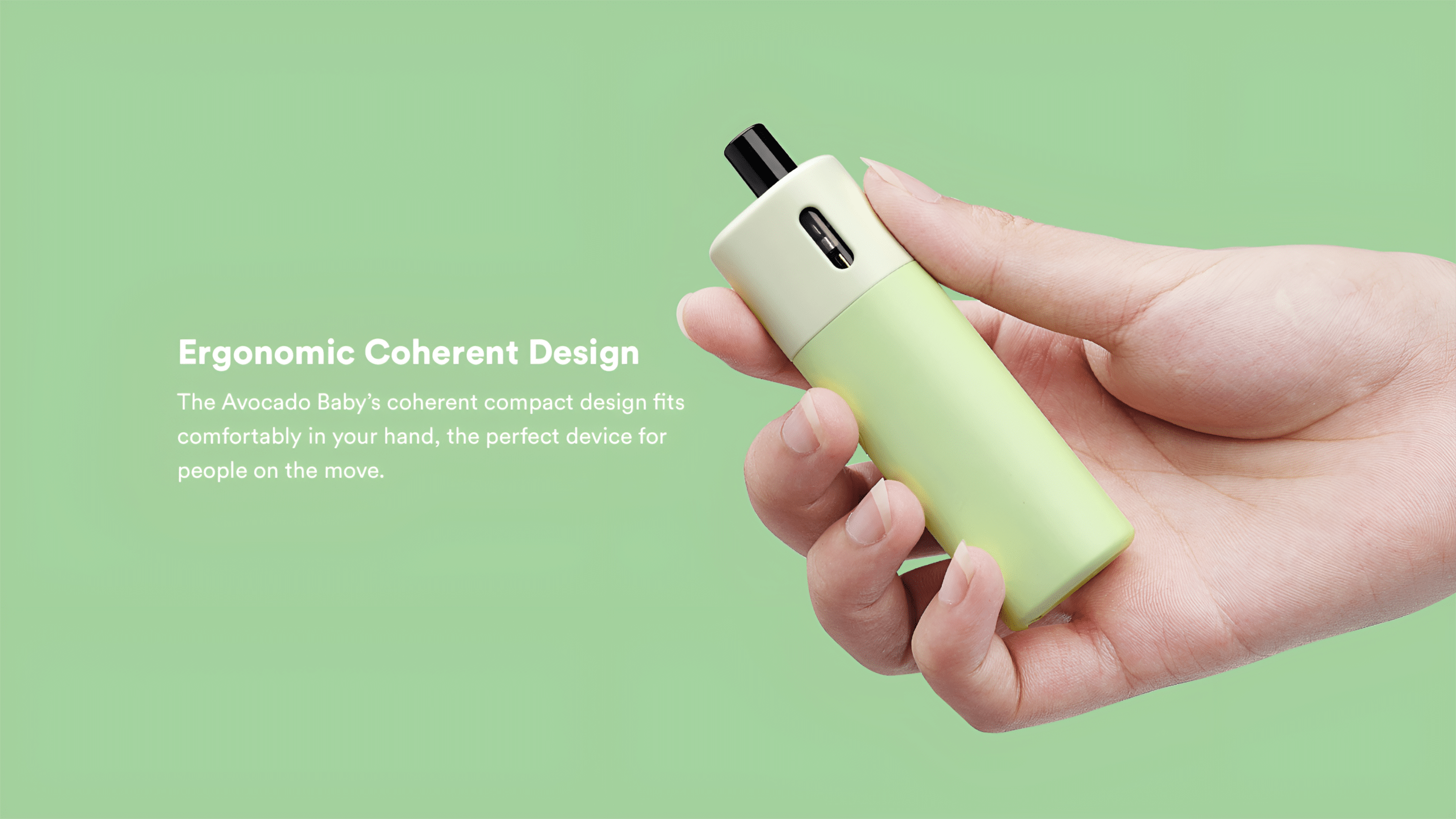 VAPTIO AVOCADO BABY 酪梨寶寶主機套裝｜附空煙彈與替換倉｜台灣711到付