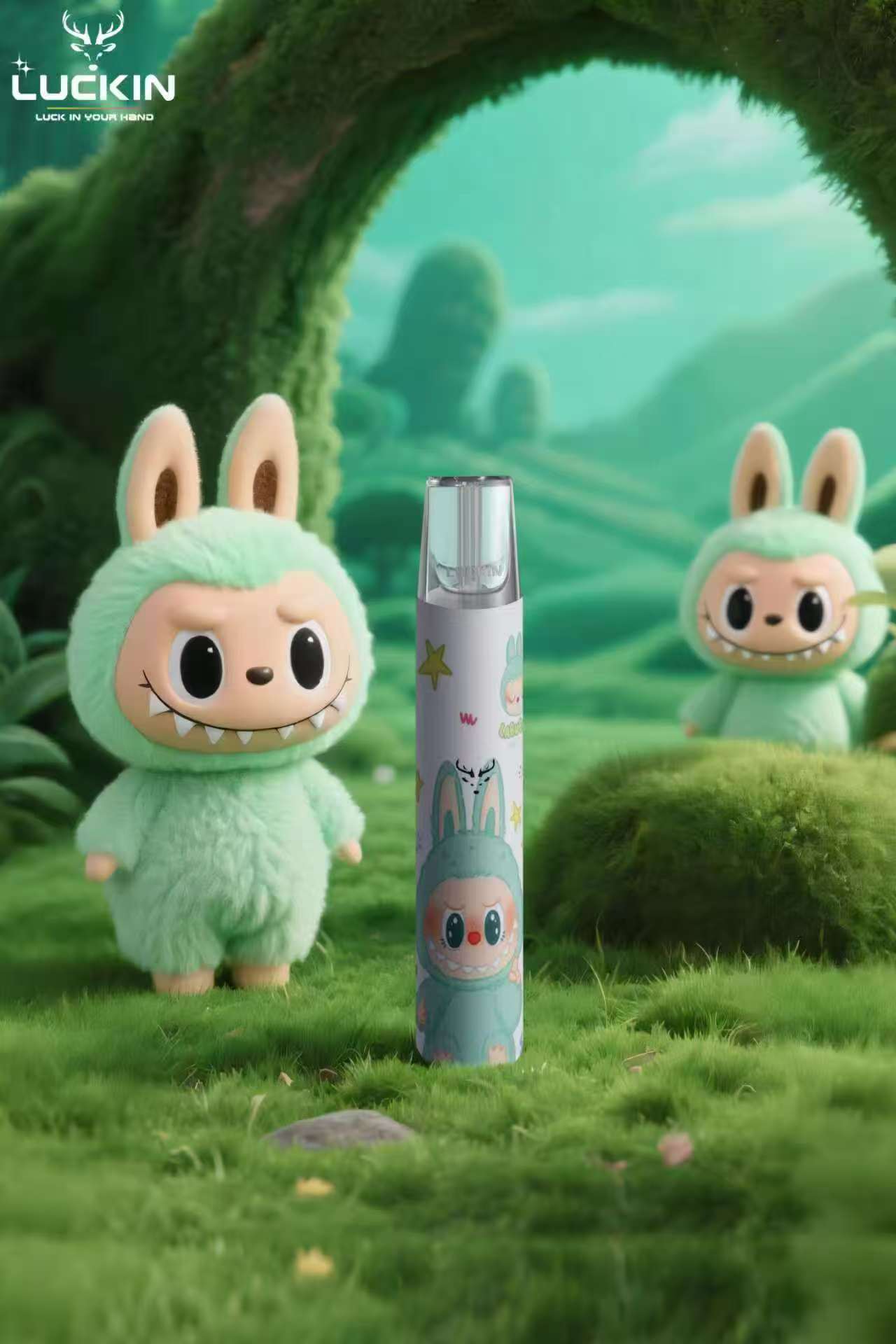 Luckin 幸運主機｜Labubu 聯名款｜幸運煙桿｜全新上市｜台灣現貨