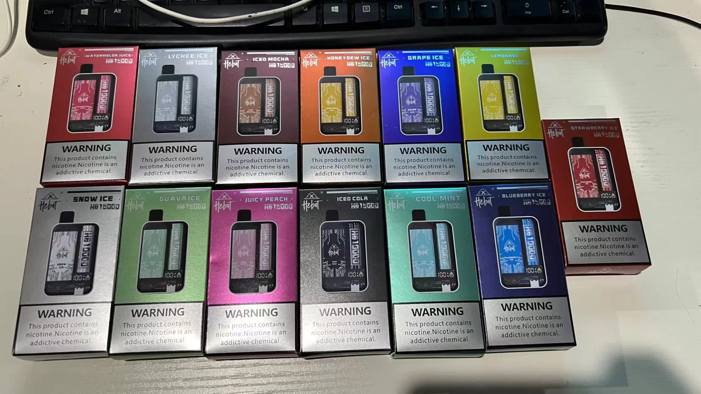 HEBAT喜貝大容量電子煙10000口｜一次性設計｜濃郁順滑煙霧