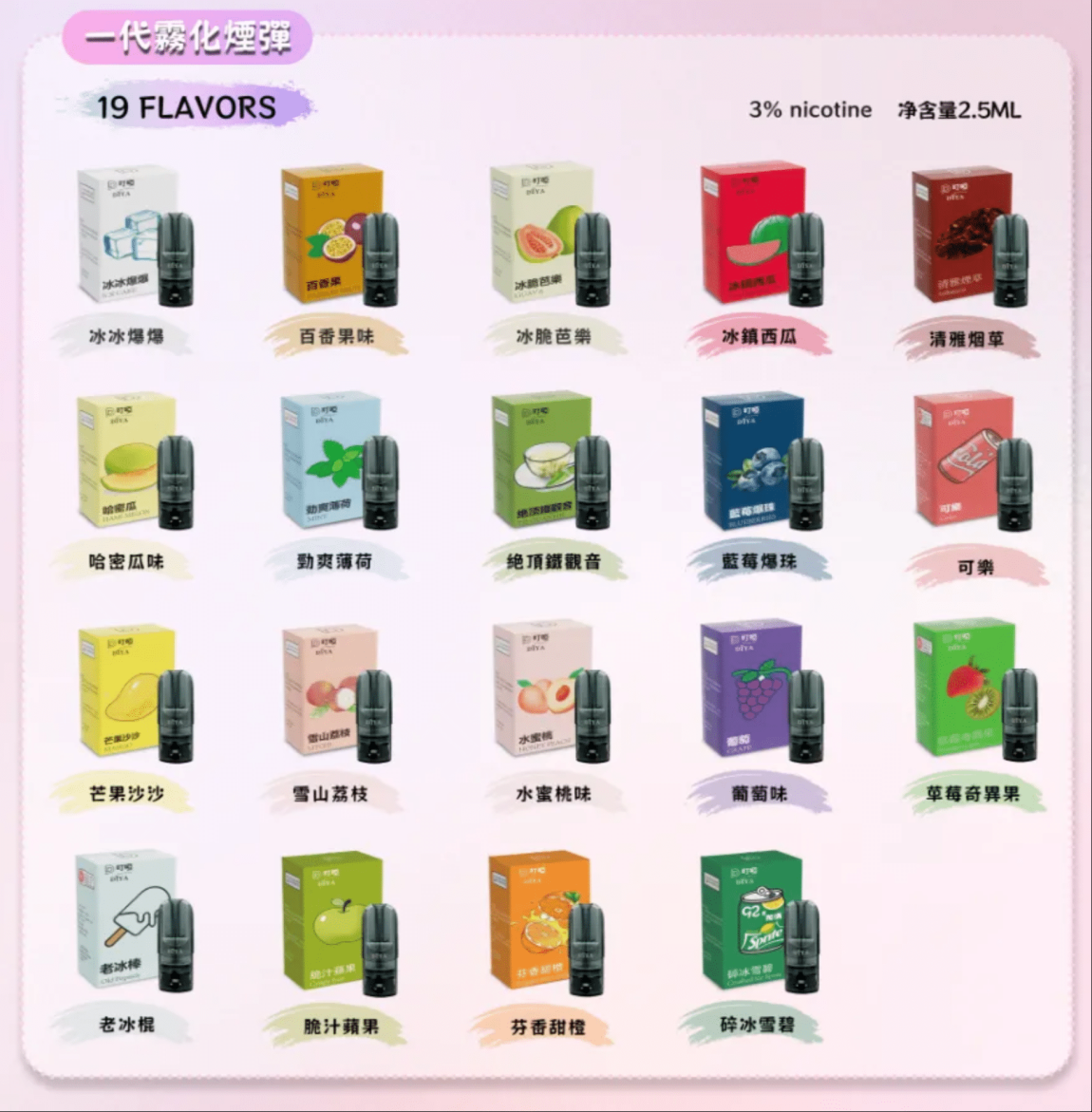 DIYA叮啞一代通用專用煙彈