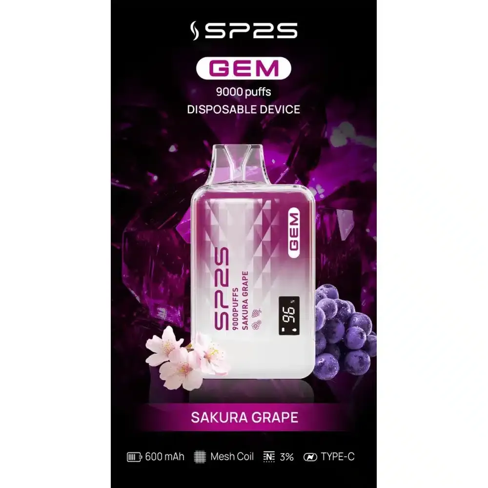 SP2S GEM9000口拋棄式電子煙