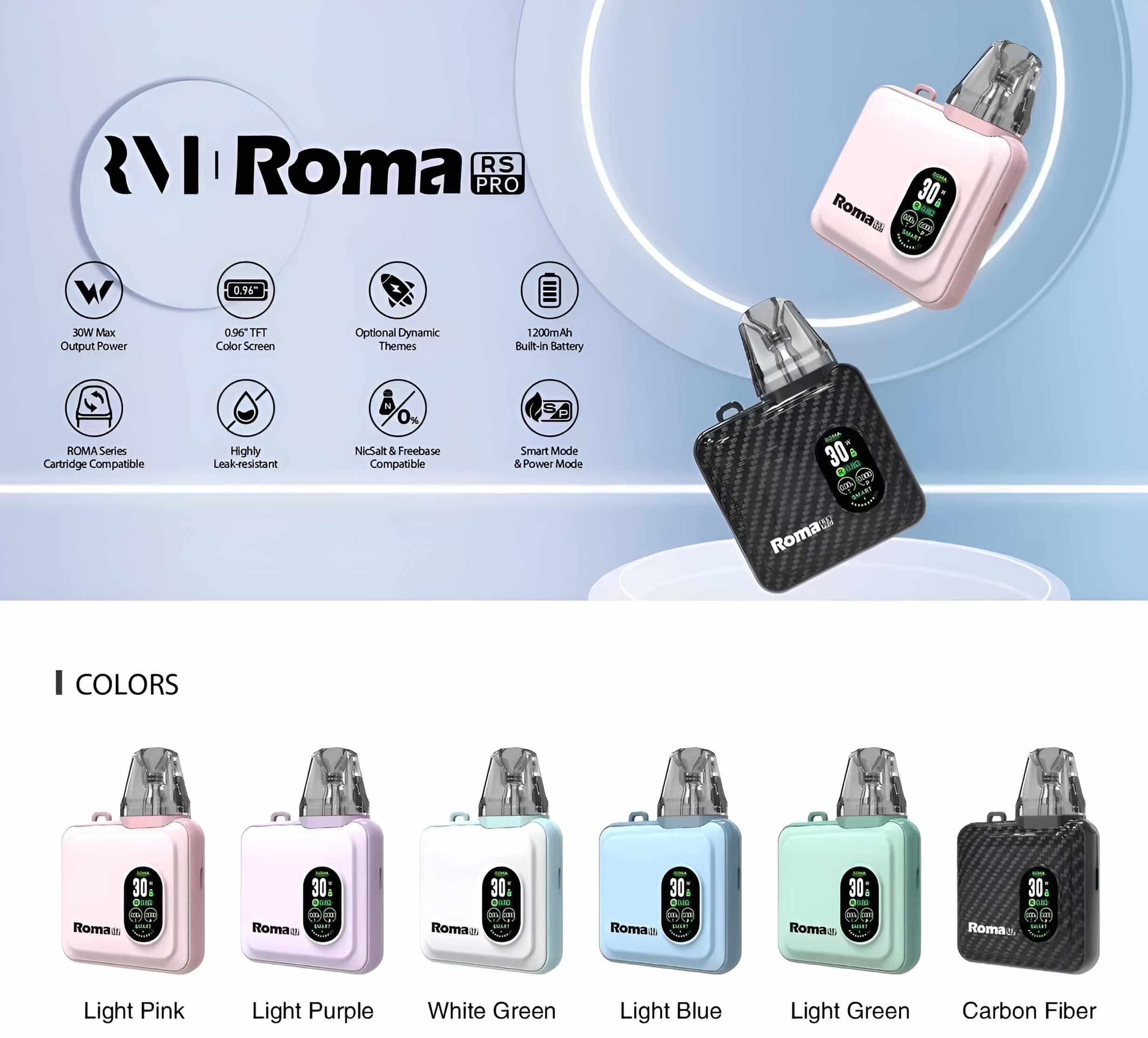 ROMA RS PRO注油式小煙主機｜兼容OXVA XLIM SQ PRO與小蠻