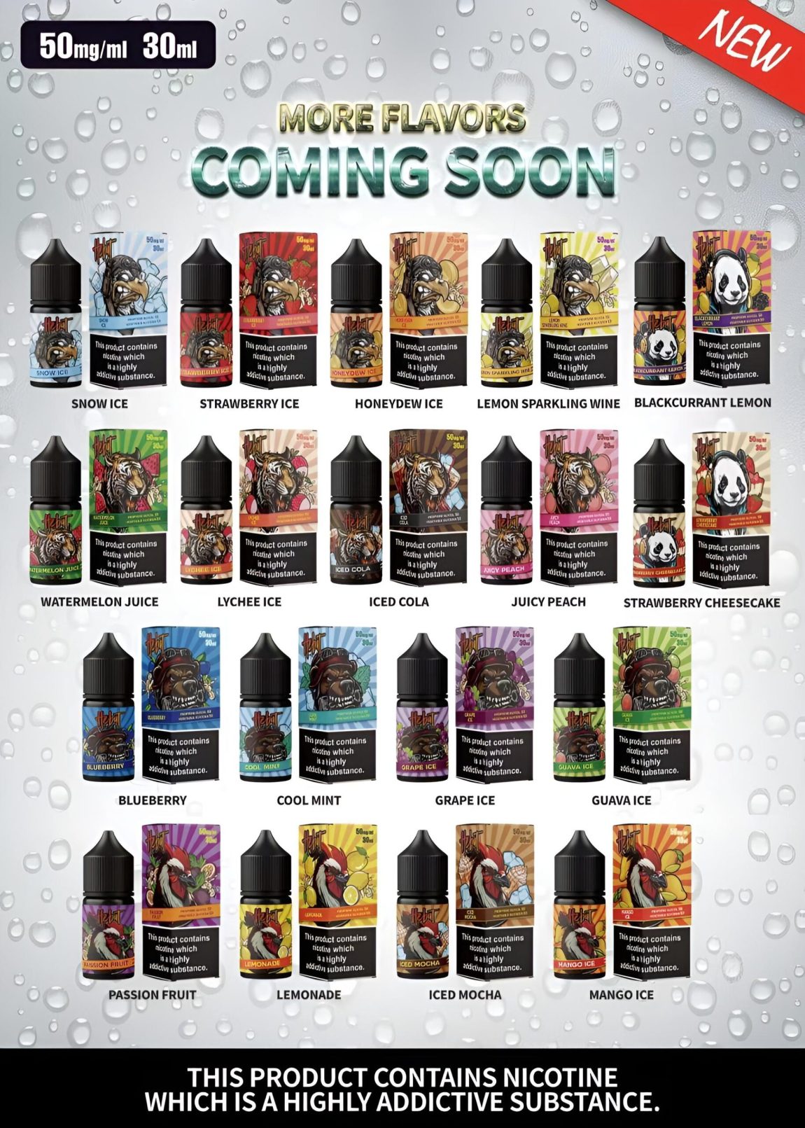 HEBAT喜貝30ml小煙尼古丁鹽煙油