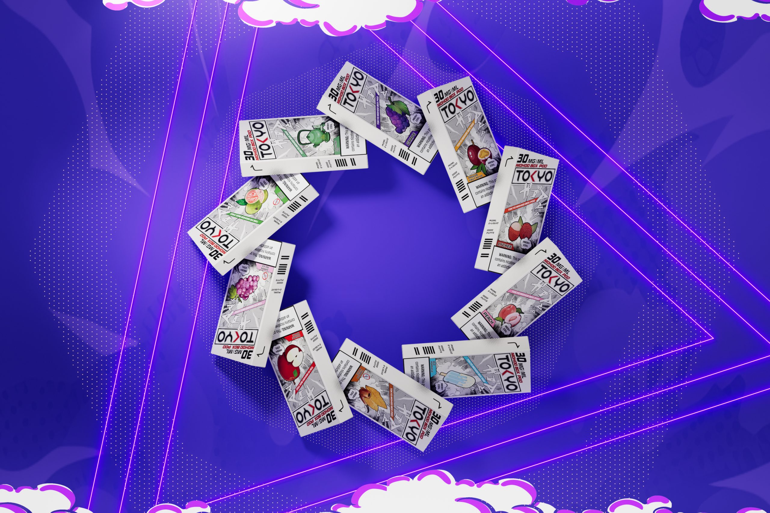 TOKYO MOHOO BOX 東京魔盒煙彈｜大容量換彈式主機・買三盒加150送主機・台灣電子菸批發