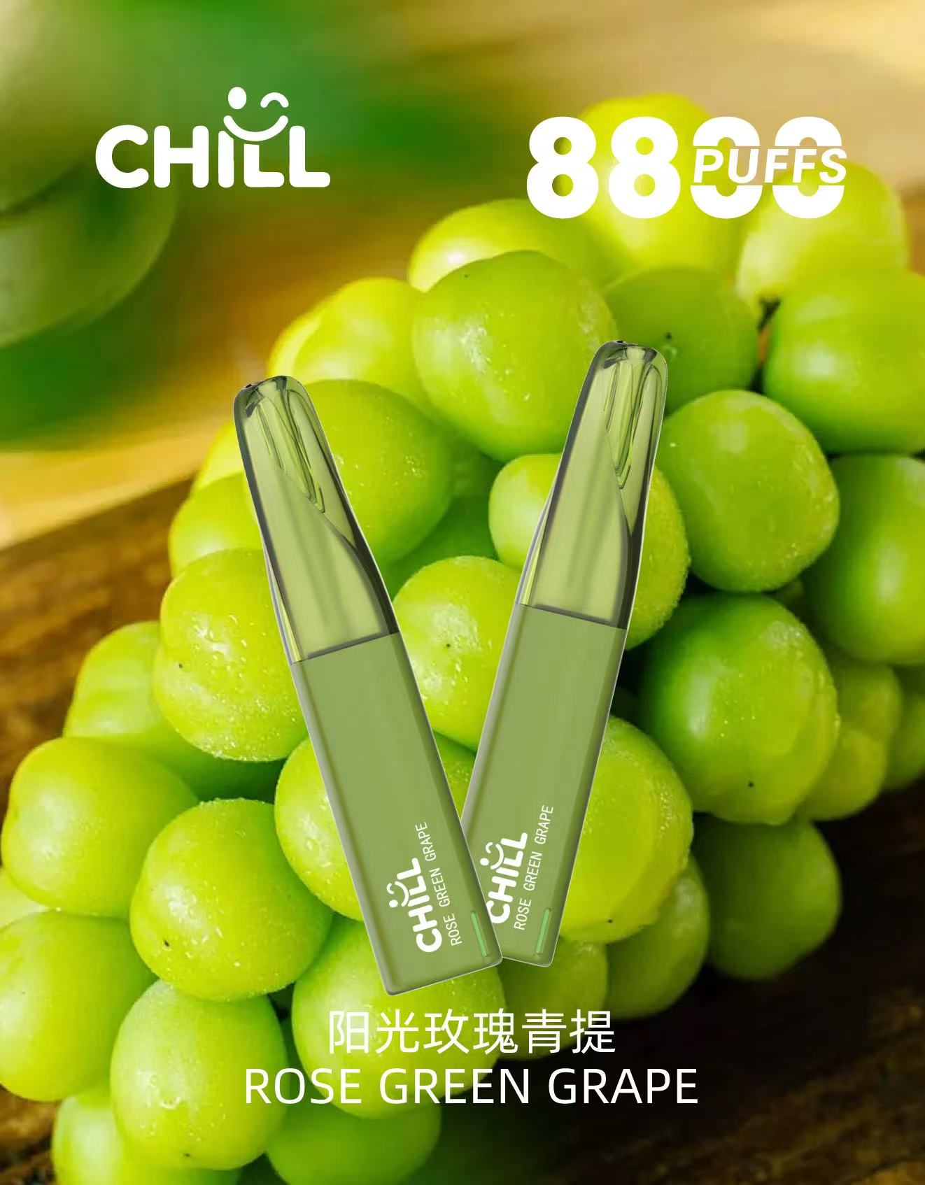 鴨嘴獸CHILL 8800口隨身電子煙｜口數紮實×輕巧機身免充電免添油